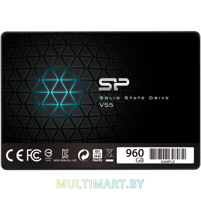 SSD диск Silicon-Power Slim S55 960GB (SP960GBSS3S55S25)